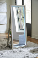 Evesen - Champagne - Floor Standing Mirror With Storage by Signature Design by Ashley® | Bel Furniture