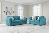 Keerwick - Living Room Set Light Blue 2 Pc. Sofa, Loveseat by Signature Design by Ashley® | Bel Furniture