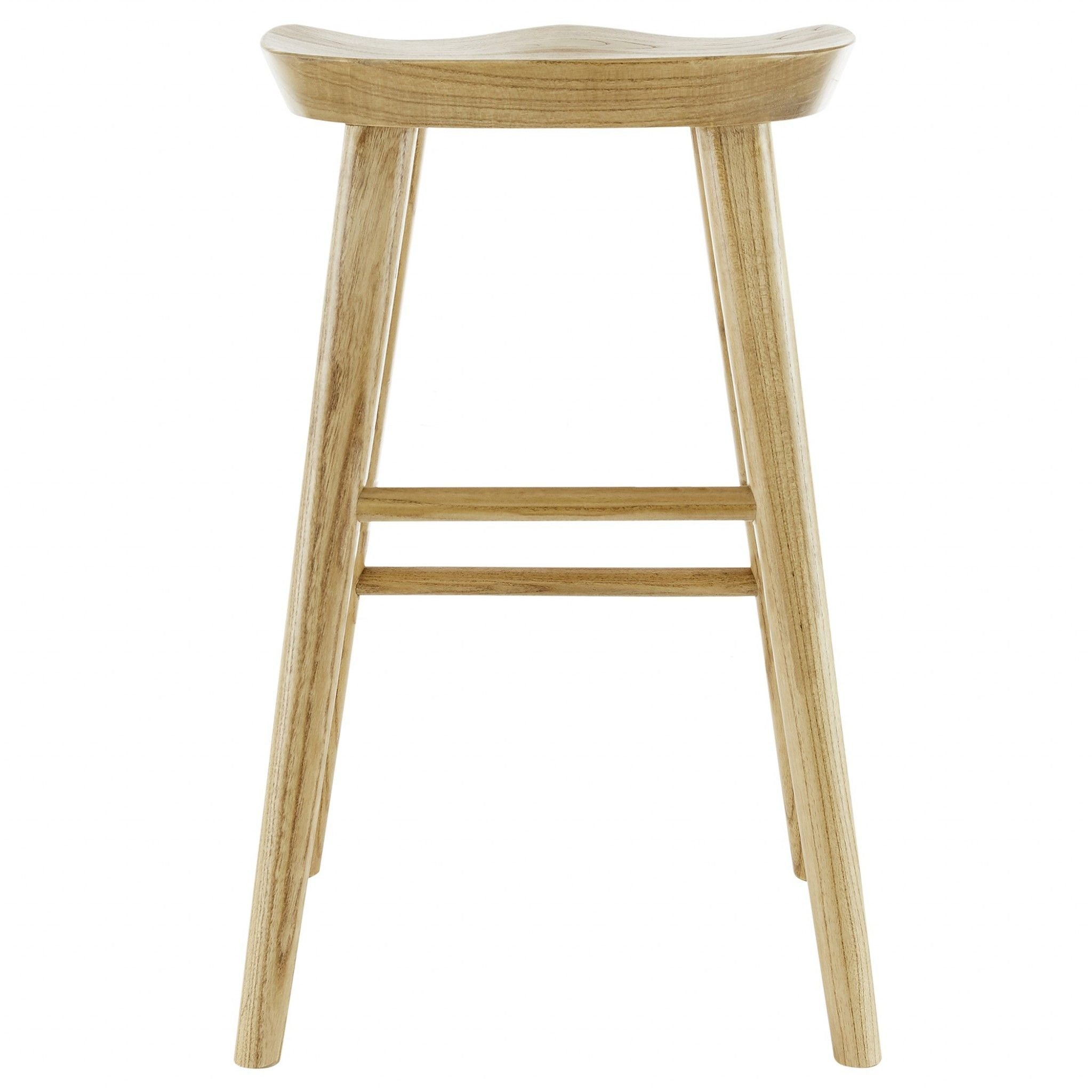 Backless Bar Height Bar Chair - Natural