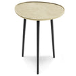 Tanner - Metal Side Table - Gold by Simpli-Home | Bel Furniture