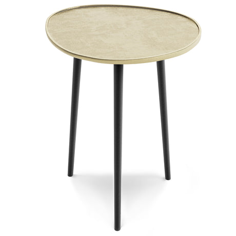 Tanner - Metal Side Table - Gold by Simpli-Home | Bel Furniture