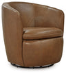 Kierreys - Swivel Chair Light Brown by Signature Design by Ashley® | Bel Furniture