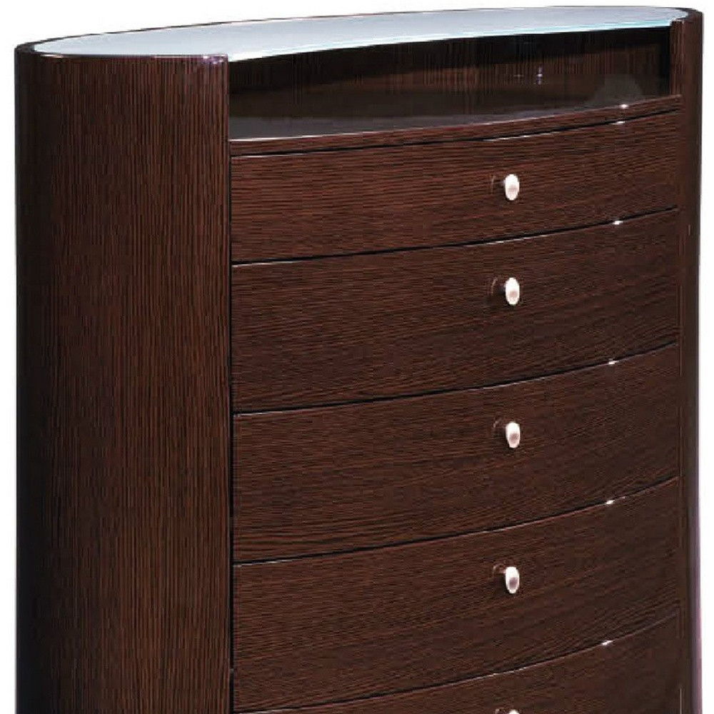 Solid Manufactured Wood Chest - Brown