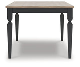 Brenkerton - Rectangular Dining Room Table - Grayish Brown / Black