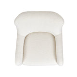 Nimbus - Curved Accent Chair - Ivory White by Jennifer Taylor Home | Bel Furniture