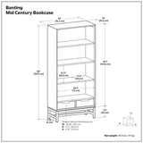 Banting - Mid Century Handcrafted Bookcase