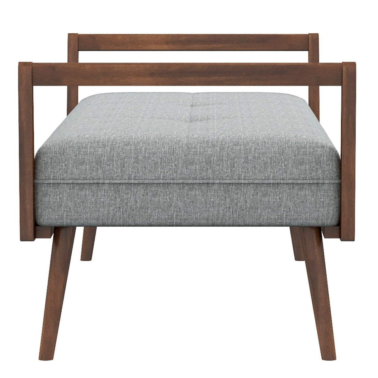 Cora - Mid-Century Modern Gray Bench - Gray by Ashcroft Furniture | Bel Furniture