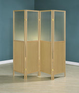 Mattison - 4-Panel Room Divider Folding Shoji Screen by Coaster Fine Furniture | Bel Furniture