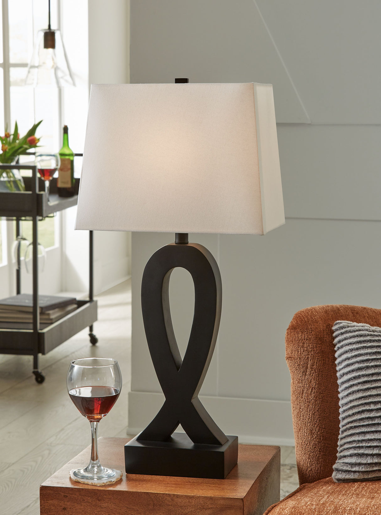 Markellton - Black - Poly Table Lamp (Set of 2) by Signature Design by Ashley® | Bel Furniture