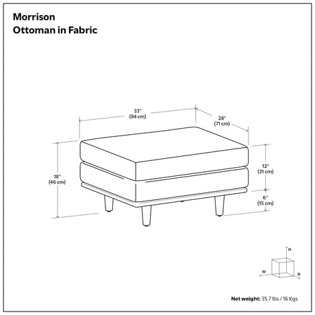 Morrison - Handcrafted Ottoman - view 37
