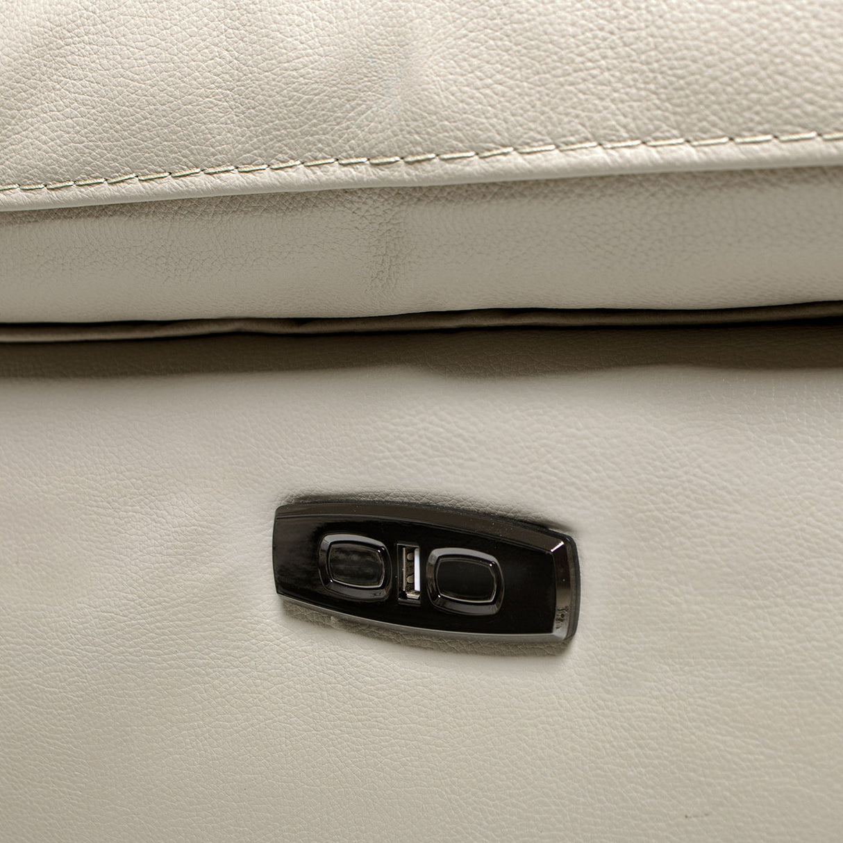 Malibu - Modern Power Motion 3 Piece Reclining Loveseat Sofa With Cup Holders - Cream Taupe Beige