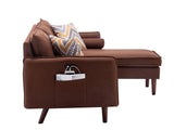 Mia - Sectional Sofa Chaise With USB Charger And Pillows by Lilola Home | Bel Furniture