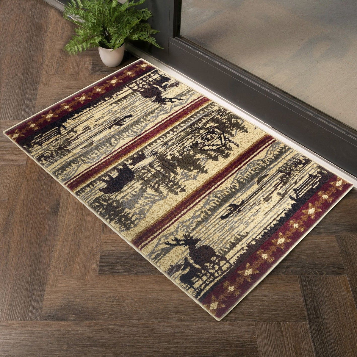 Nature's Nest - GC_CBL3005 Lodge Area Rug by Icona Home Decor | Bel Furniture