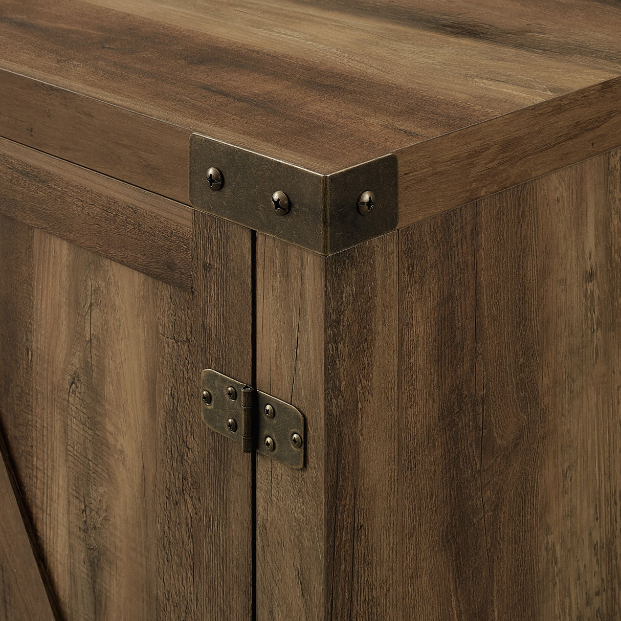 Farmhouse Barn Door TV Stand For TVs Up To 65"