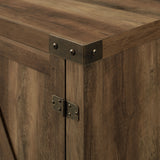 Farmhouse Barn Door TV Stand For TVs Up To 65"