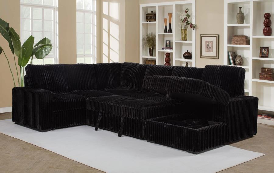 Devonshire - Sleeper Sectional Sofa Storage Chaise