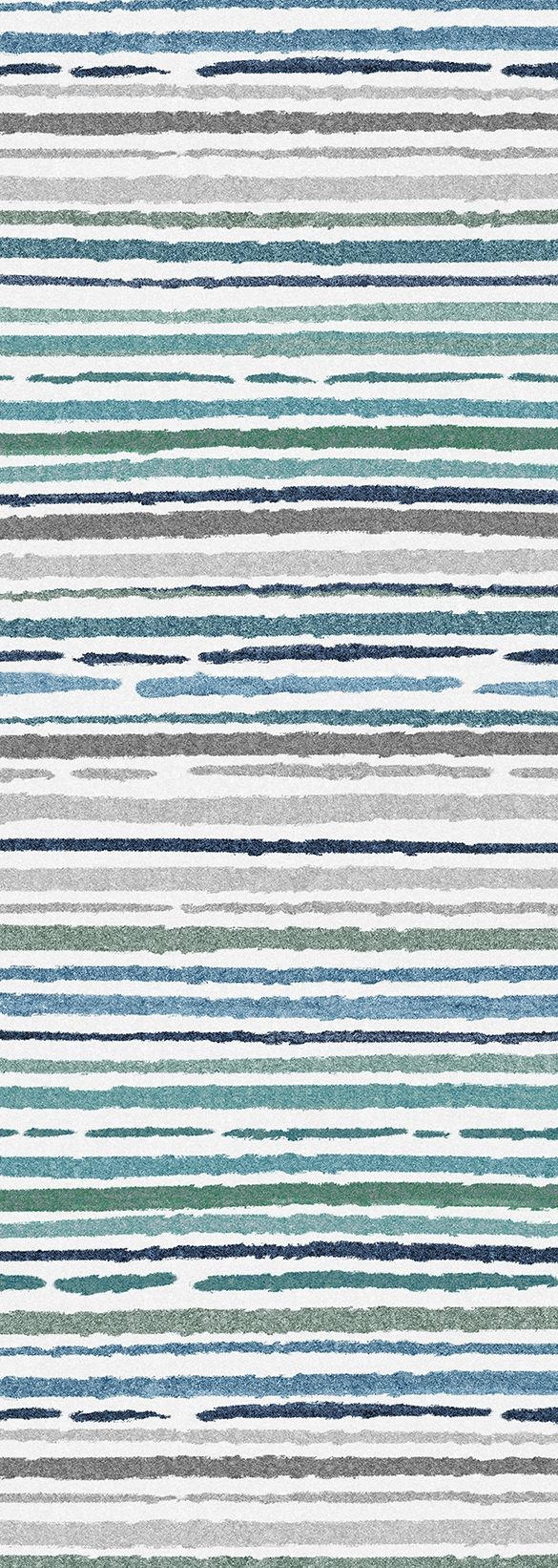 Sphinx - Indoor & Outdoor Washable Non - Slip Accent Rug Blue 66"W x 24"D x 0.04"H by Icona Home Decor | Bel Furniture