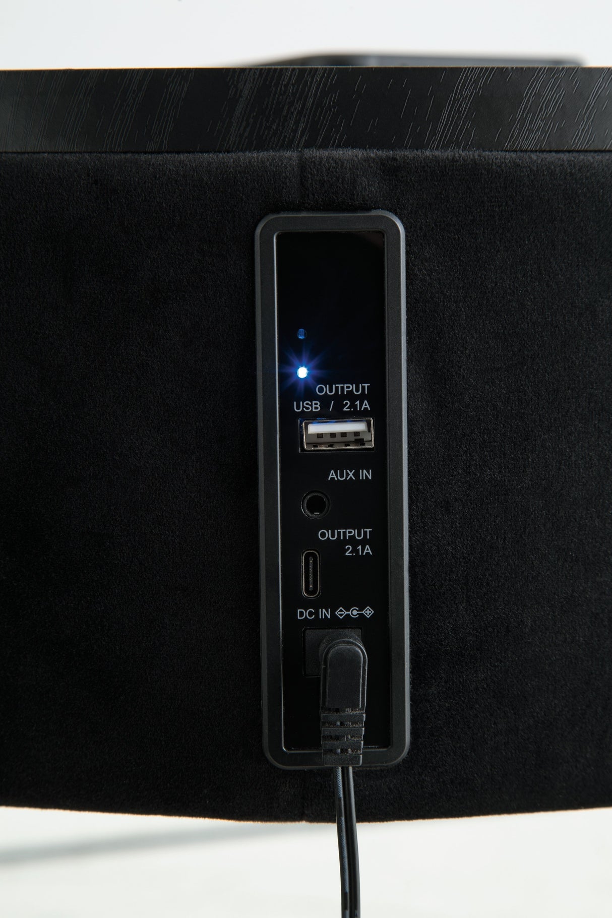 Nedman - Black / Gold Finish - Accent Table With Speaker by Signature Design by Ashley® | Bel Furniture