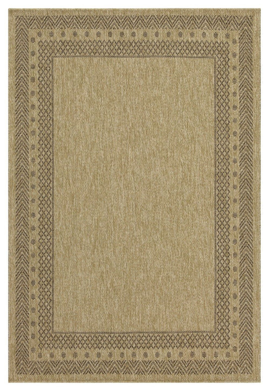 Earth - Polypropylene, Indoor, Outdoor Area Rug Versatile Elegance Light Brown 5' x 7' by Icona Home Decor | Bel Furniture