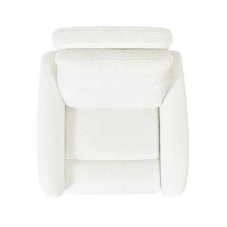 Bloomy - High Back Power Recliner Motion Chair - Chiffon White - view 5