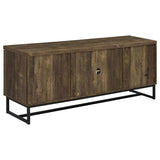 Myles - 2 Door Engineered Wood TV Stand - Rustic Oak