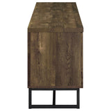 Myles - 2 Door Engineered Wood TV Stand - Rustic Oak