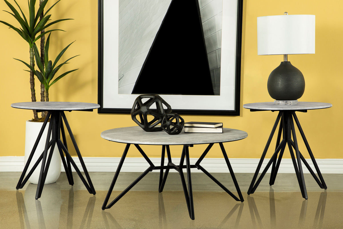 Hadi - Round Smarttop Coffee Table Set