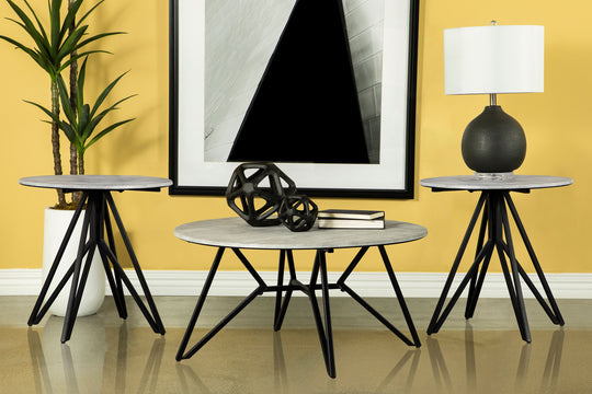 Hadi - Round Smarttop Coffee Table Set