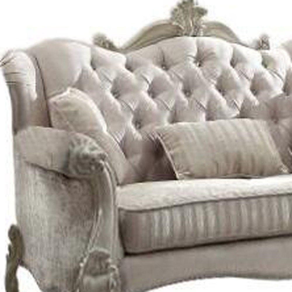 Chesterfield Loveseat Pillows - Ivory / Toss