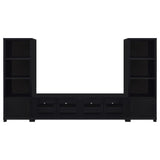Jupiter - 3 Piece Entertainment Center TV Stand - Black