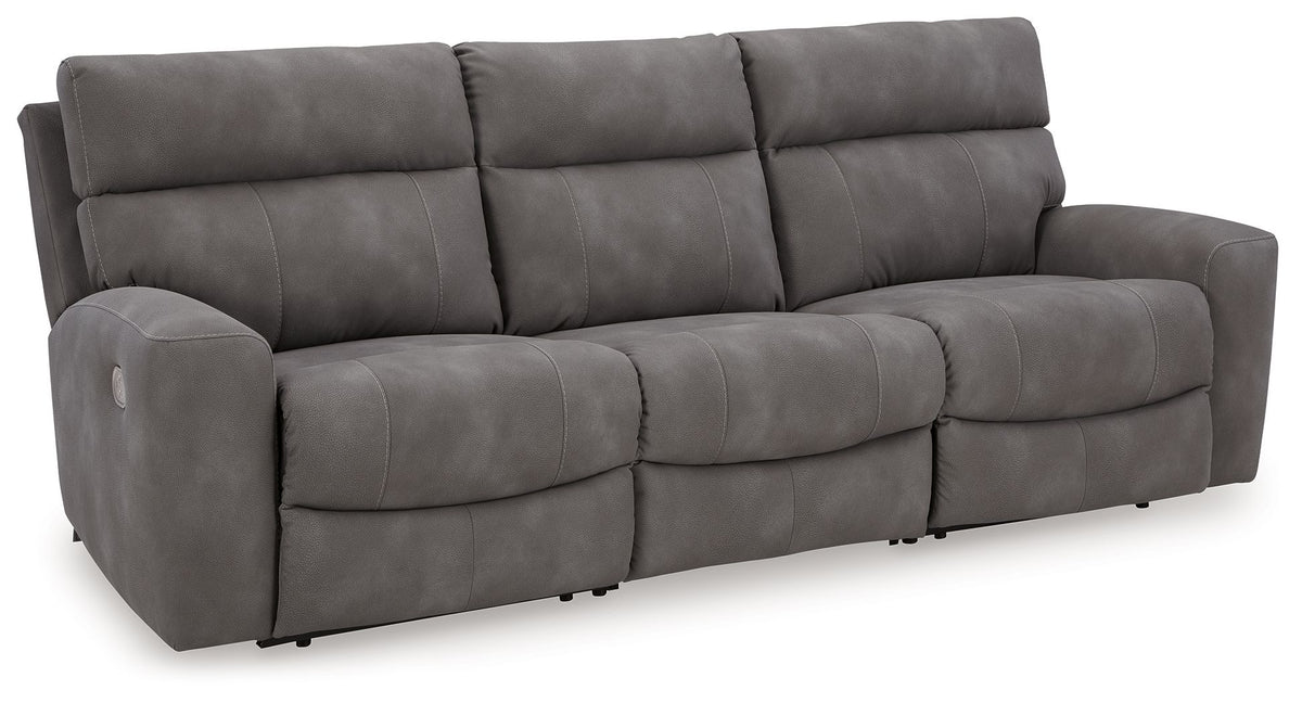 Next-Gen Durapella - Reclining Sectional Dark Gray 3 Pc. Power Reclining Sectional Sofa by Signature Design by Ashley® | Bel Furniture