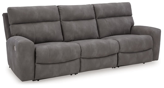 Next-Gen Durapella - Reclining Sectional Dark Gray 3 Pc. Power Reclining Sectional Sofa by Signature Design by Ashley® | Bel Furniture