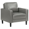 Ruth - Upholstered Track Arm Accent Chair Dark Gray by Coaster Fine Furniture | Bel Furniture