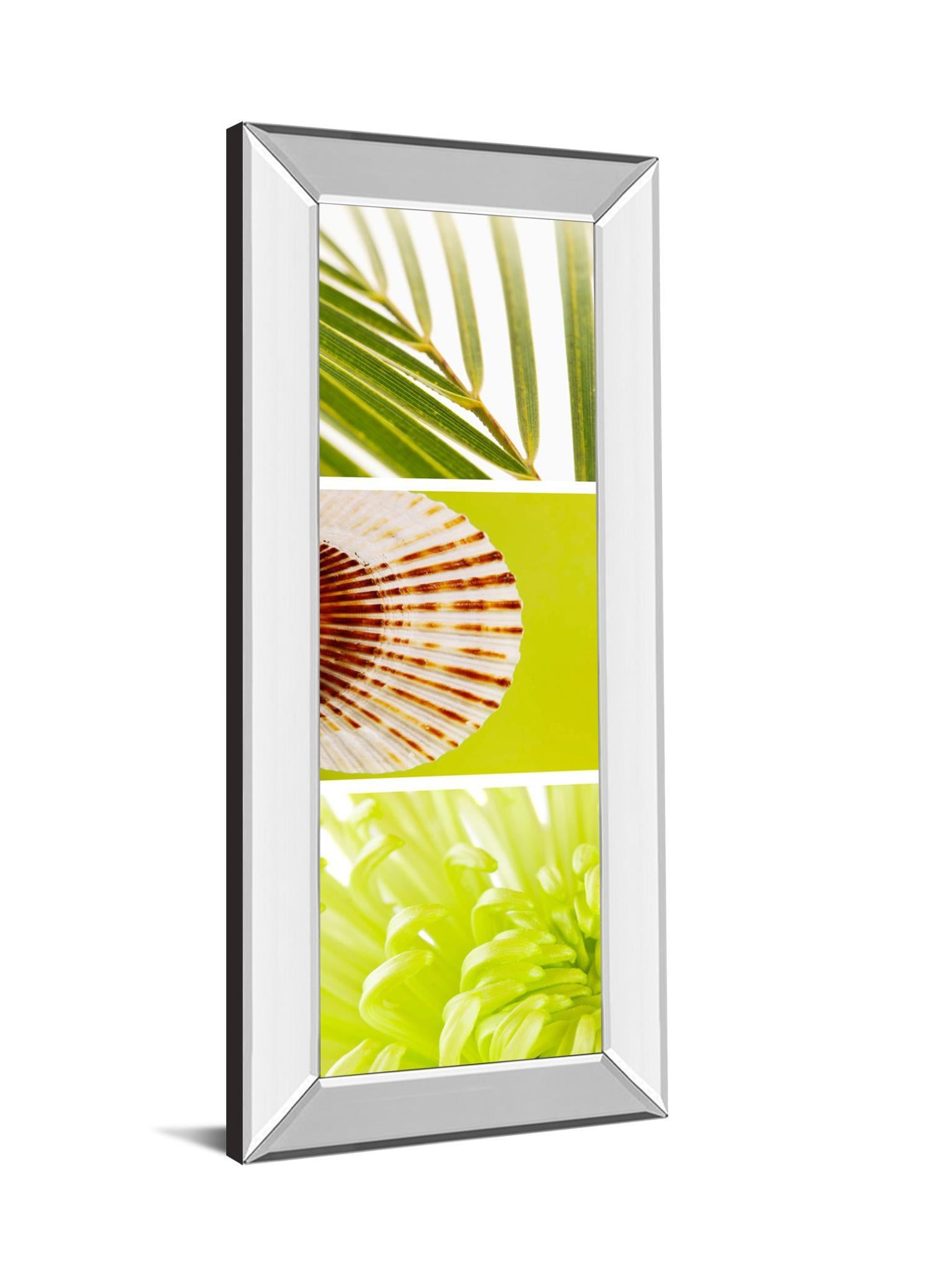 Facets Of Spring I By Irena Orlov - Mirror Framed Print Wall Art - Green