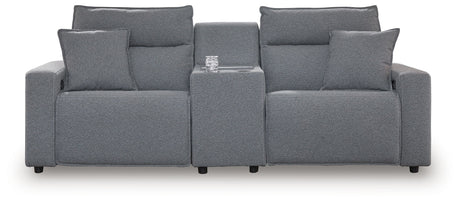 Modmax - Salt And Pepper - Reclining Sectional Gray 3 Pc. Power Reclining Sectional With Audio Console by Signature Design by Ashley® | Bel Furniture