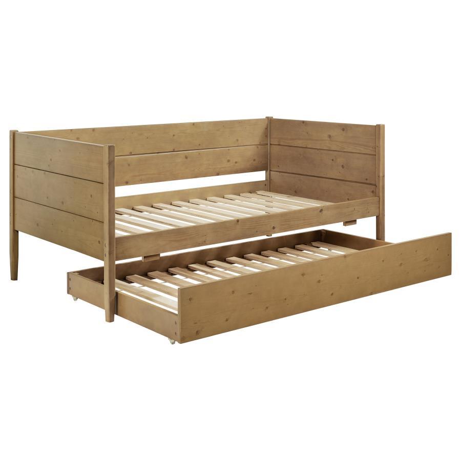 Calinda - Wood Twin Daybed With Trundle - Natural by Coaster Fine Furniture | Bel Furniture