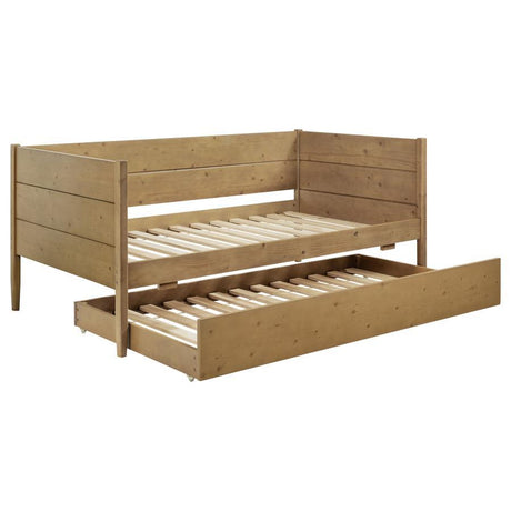 Calinda - Wood Twin Daybed With Trundle - Natural by Coaster Fine Furniture | Bel Furniture