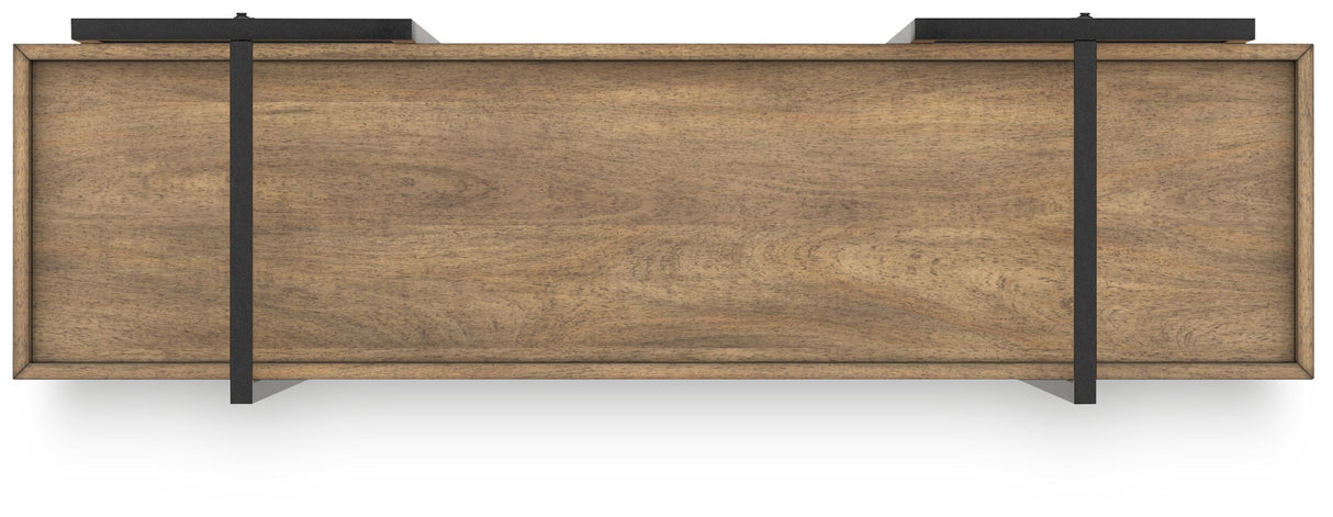 Montia - Light Brown - Bookcase by Signature Design by Ashley® | Bel Furniture