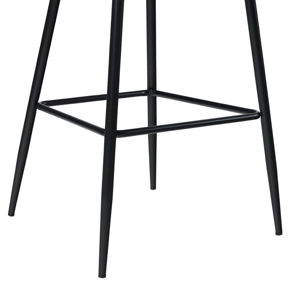 Modern 2 Piece Minimalist Upholstered Bar Stool Set - Mushroom by Walker Edison | Bel Furniture