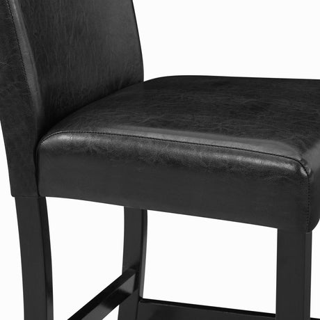 Lennon - 5 Piece Counter Height Table Set - Black / White by Crown Mark | Bel Furniture