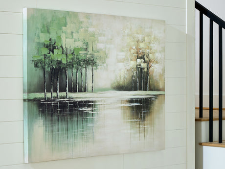 Garlenridge - Green / Tan / White - Wall Art by Signature Design by Ashley® | Bel Furniture