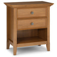 Amherst - Bedside Table, Handcrafted Light Brown by Simpli-Home | Bel Furniture