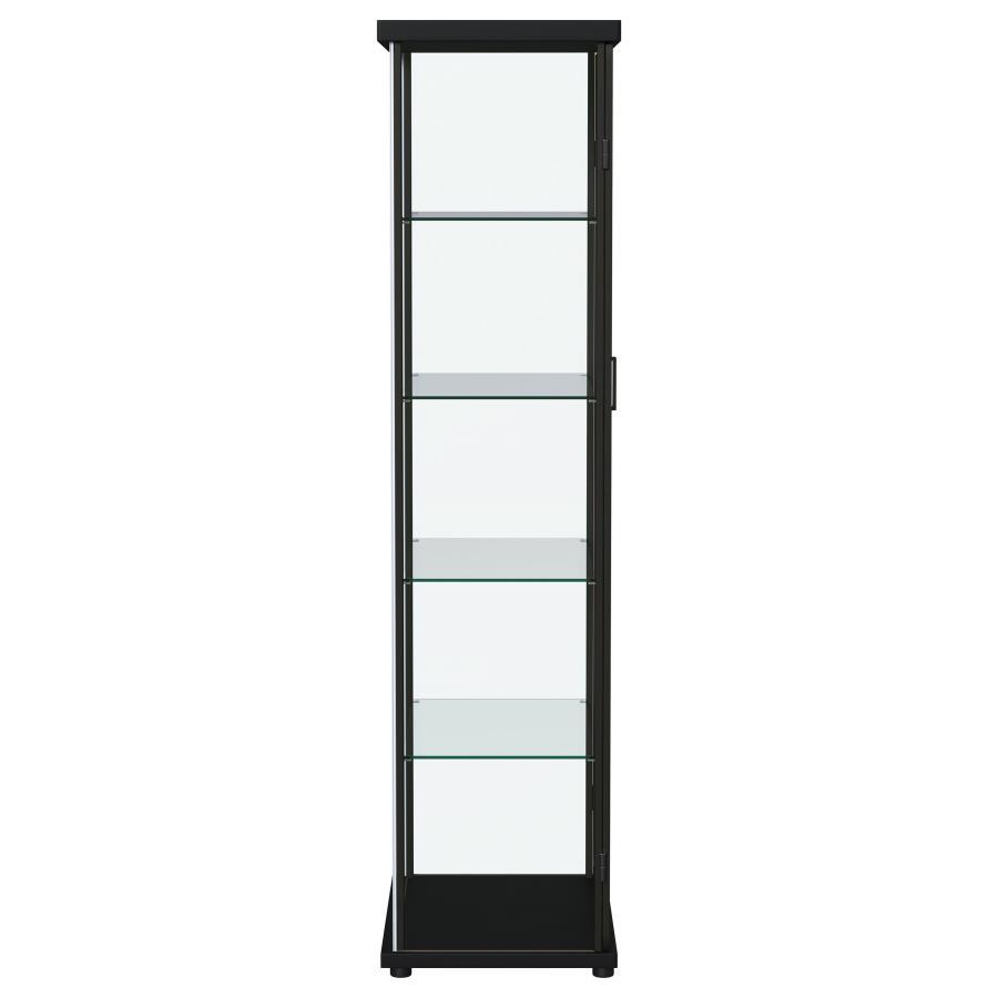 Aero - 5-Shelf Display Curio Cabinet With Led Lighting by Coaster Fine Furniture | Bel Furniture