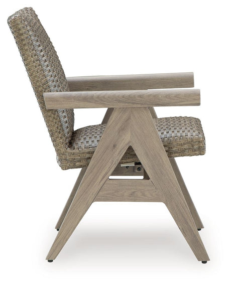 Cliff Trails - Beige - Rocking Arm Chair (Set of 2) by Signature Design by Ashley® | Bel Furniture