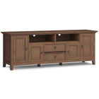 Amherst - Wide TV Media Stand - Rustic Natural Aged Brown