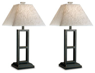Deidra - Table Lamp (Set of 2) Black 2 Pieces by Signature Design by Ashley® | Bel Furniture