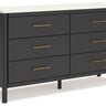 Cadmori - Six Drawer Dresser Black by Signature Design by Ashley® | Bel Furniture