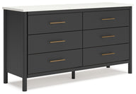 Cadmori - Six Drawer Dresser Black by Signature Design by Ashley® | Bel Furniture
