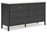Cadmori - Six Drawer Dresser Black by Signature Design by Ashley® | Bel Furniture