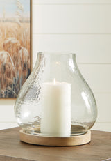 Adalisen - Clear / Brown - Candle Holder by Signature Design by Ashley® | Bel Furniture